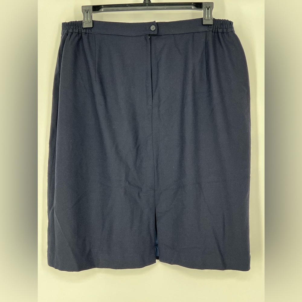 GIORGIO SANT‎ ANGELO VINTAGE 100%WOOL NAVY SKIRT